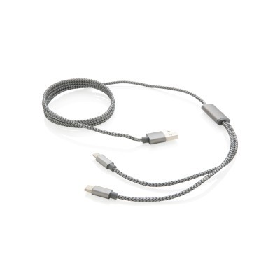 Cable 3 en 1 retráctil personalizado